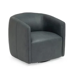 Chairs | Star Fumiture Aline Leather Swivel Chair