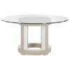 Dining Tables | Star Fumiture Axiom 54-Inch Round Glass Dining Table