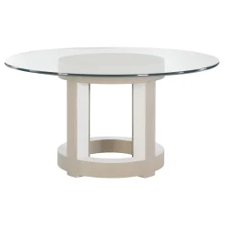 Dining Tables | Star Fumiture Axiom 54-Inch Round Glass Dining Table