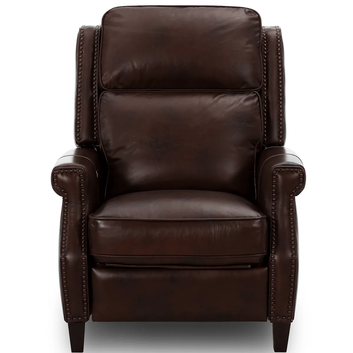 Recliners | Star Fumiture Barry Leather Power Recliner - Old English