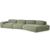 Sectionals | Star Fumiture Beck 3-Piece Sectional with RAF Cuddler Chaise