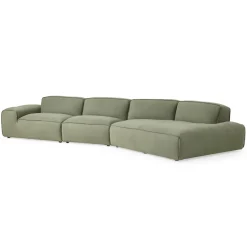 Sectionals | Star Fumiture Beck 3-Piece Sectional with RAF Cuddler Chaise
