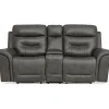 Loveseats | Star Fumiture Brody Leather Power Reclining Console Loveseat