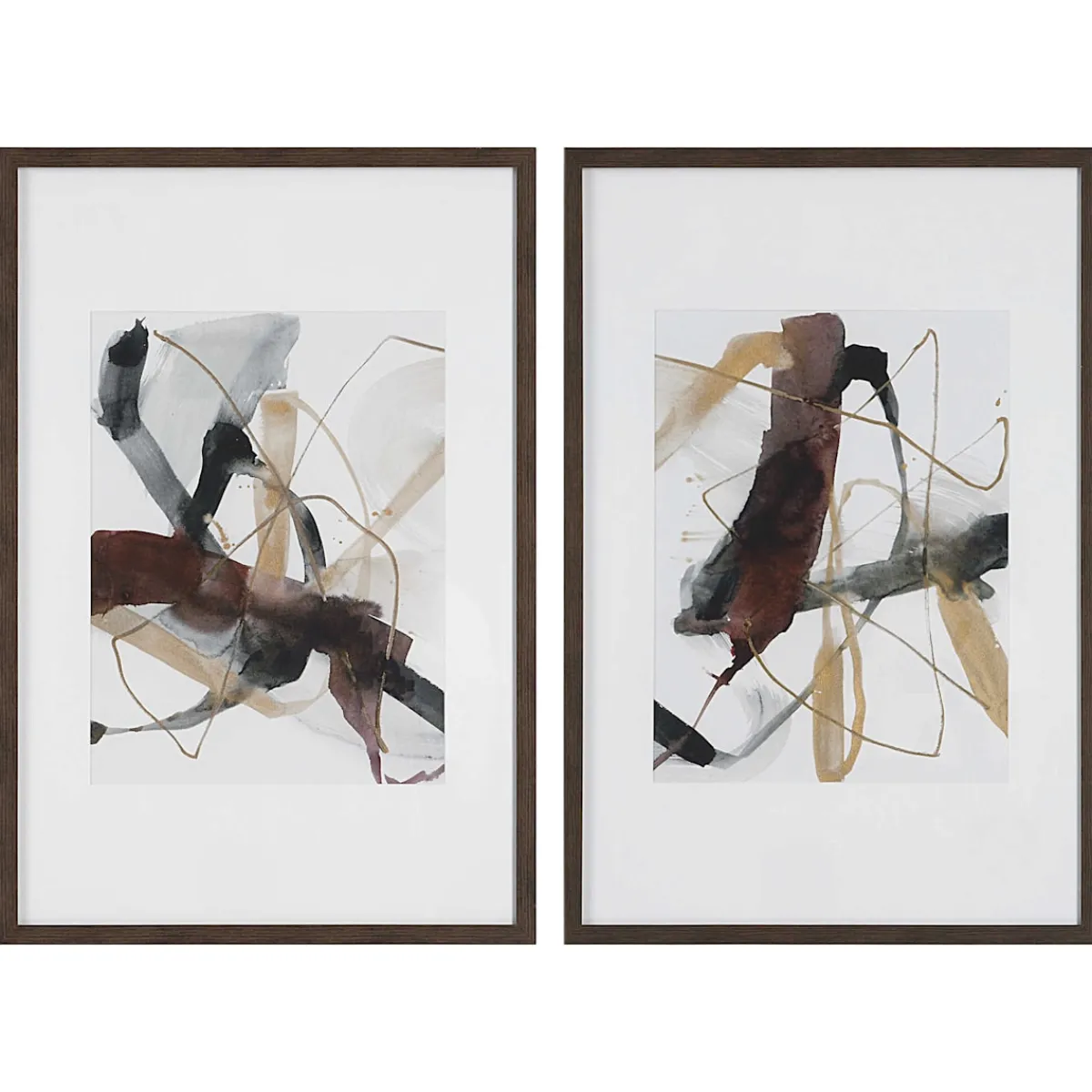 Wall Art | Star Fumiture Burgandy Interjection Framed Prints