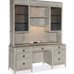 Credenzas & Hutches | Star Fumiture Burnham Computer Credenza and Hutch