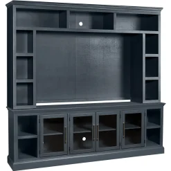 Wall Units | Star Fumiture Byron 2-Piece Entertainment Wall - Blue