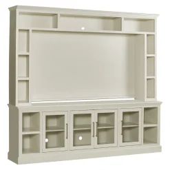 Wall Units | Star Fumiture Byron 2-Piece Entertainment Wall - White