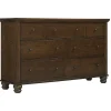 Dressers | Star Fumiture Cambridge Double Dresser - Classic Cherry