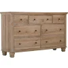 Dressers | Star Fumiture Cambridge Double Dresser - Khaki