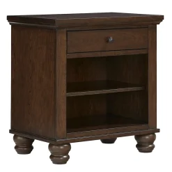 Nightstands | Star Fumiture Cambridge One Drawer Nightstand - Classic Cherry