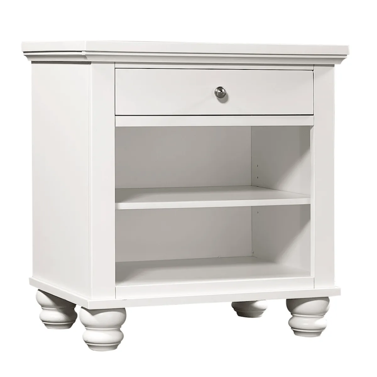 Nightstands | Star Fumiture Cambridge One Drawer Nightstand - White