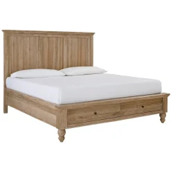 Beds | Star Fumiture Cambridge Panel Storage Bed - Khaki