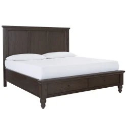 Beds | Star Fumiture Cambridge Panel Storage Bed - Cracked Pepper