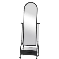 Floor Mirrors | Star Fumiture Carlisle Storage Floor Mirror
