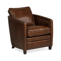 Chairs | Star Fumiture Cary Leather Accent Chair