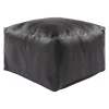 Ottomans & Poufs | Star Fumiture Casen Leather Pouf