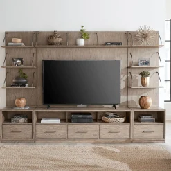 Wall Units | Star Fumiture City Scape 6PC Entertainment Wall