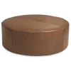 Ottomans & Poufs | Star Fumiture Cologne Leather Ottoman