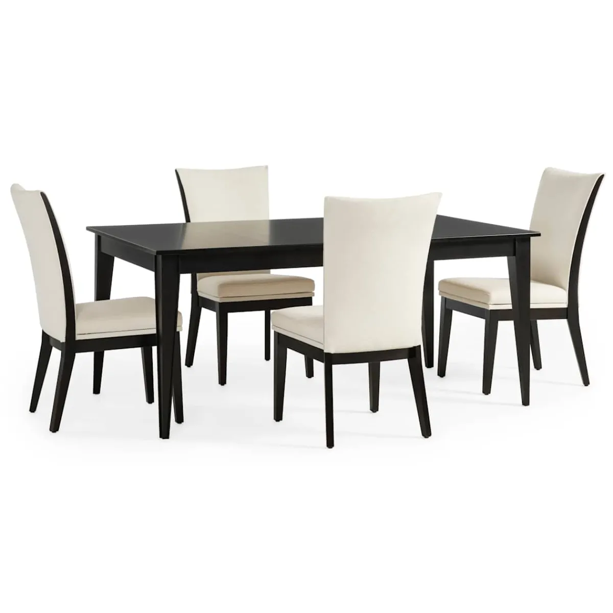 Dining Room Sets | Star Fumiture Core 5-Piece Dining Set - Wood Trim Side Chairs