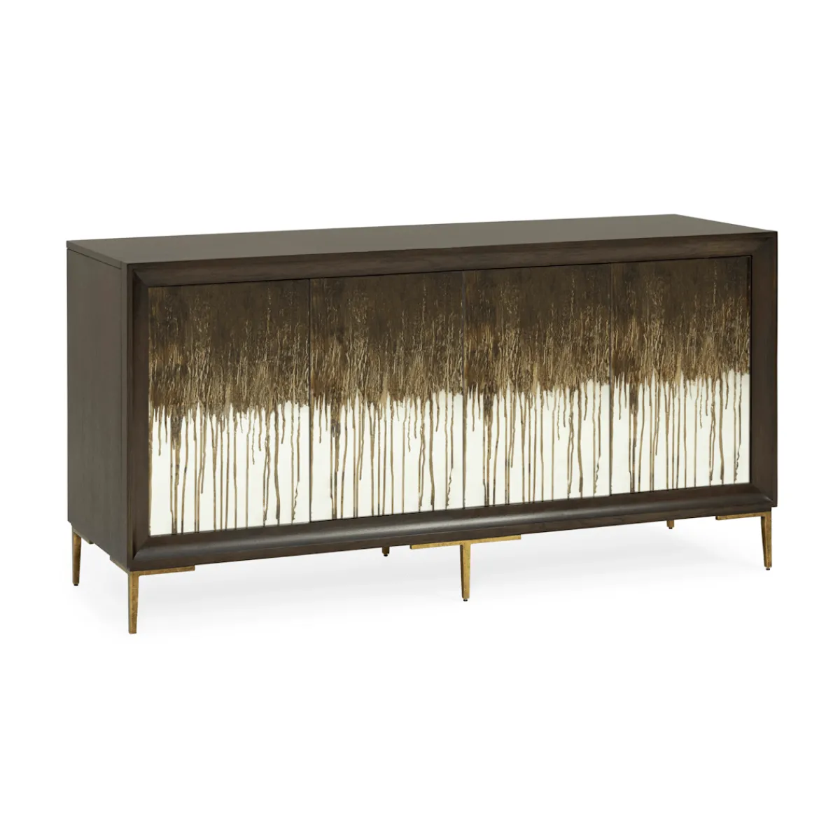 Cabinets & Chests | Star Fumiture Details Glass Front Credenza