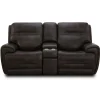 Loveseats | Star Fumiture Dexter Leather Power Reclining Console Loveseat