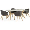 Dining Room Sets | Star Fumiture Downtown 5-Piece Dining Set - Upholstered Side Chairs