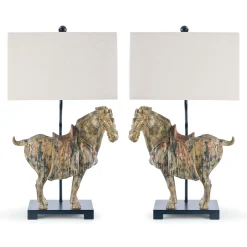 Table Lamps | Star Fumiture Dynasty Horse Accent Lamp Set of 2