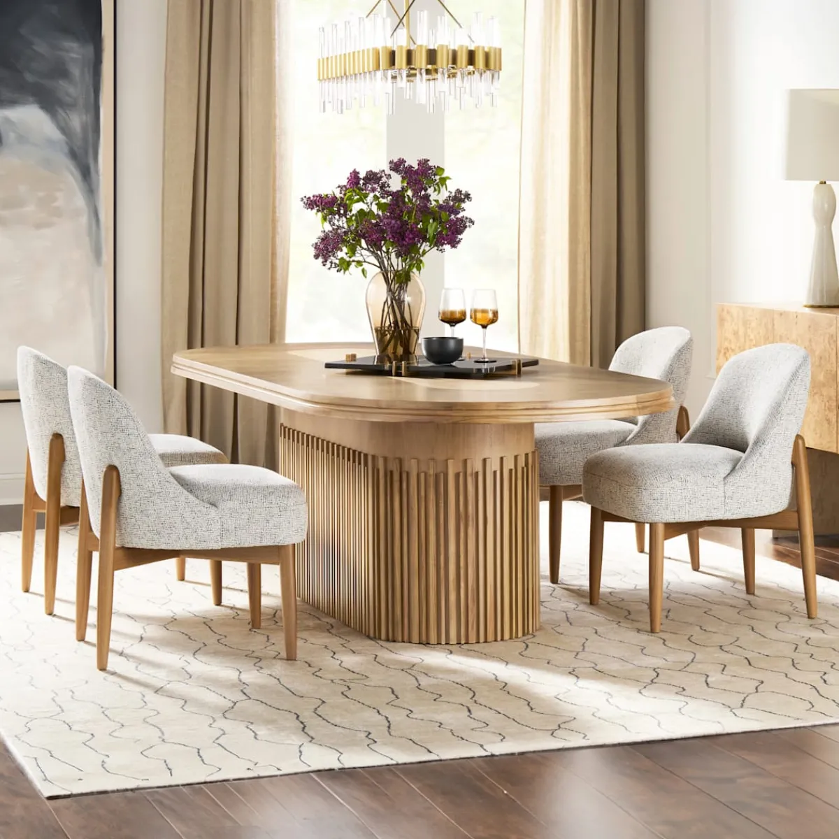 Dining Room Sets | Star Fumiture Edge 5-Piece Oval Dining Set