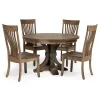 Dining Room Sets | Star Fumiture Farmville 5-Piece Round Dining Set w/ Kendall Side Chair