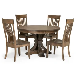 Dining Room Sets | Star Fumiture Farmville 5-Piece Round Dining Set w/ Kendall Side Chair