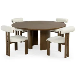 Dining Room Sets | Star Fumiture Form 5-Piece Round Dining Set