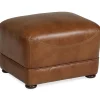 Ottomans & Poufs | Star Fumiture Foster Leather Ottoman
