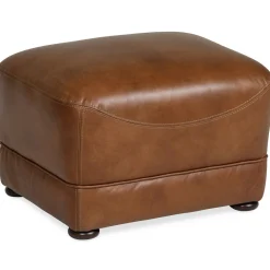 Ottomans & Poufs | Star Fumiture Foster Leather Ottoman
