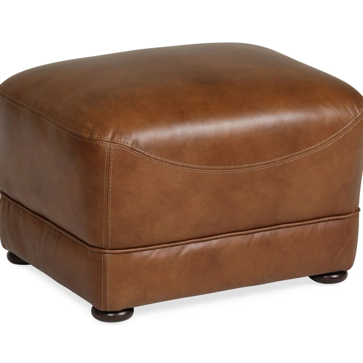 Ottomans & Poufs | Star Fumiture Foster Leather Ottoman