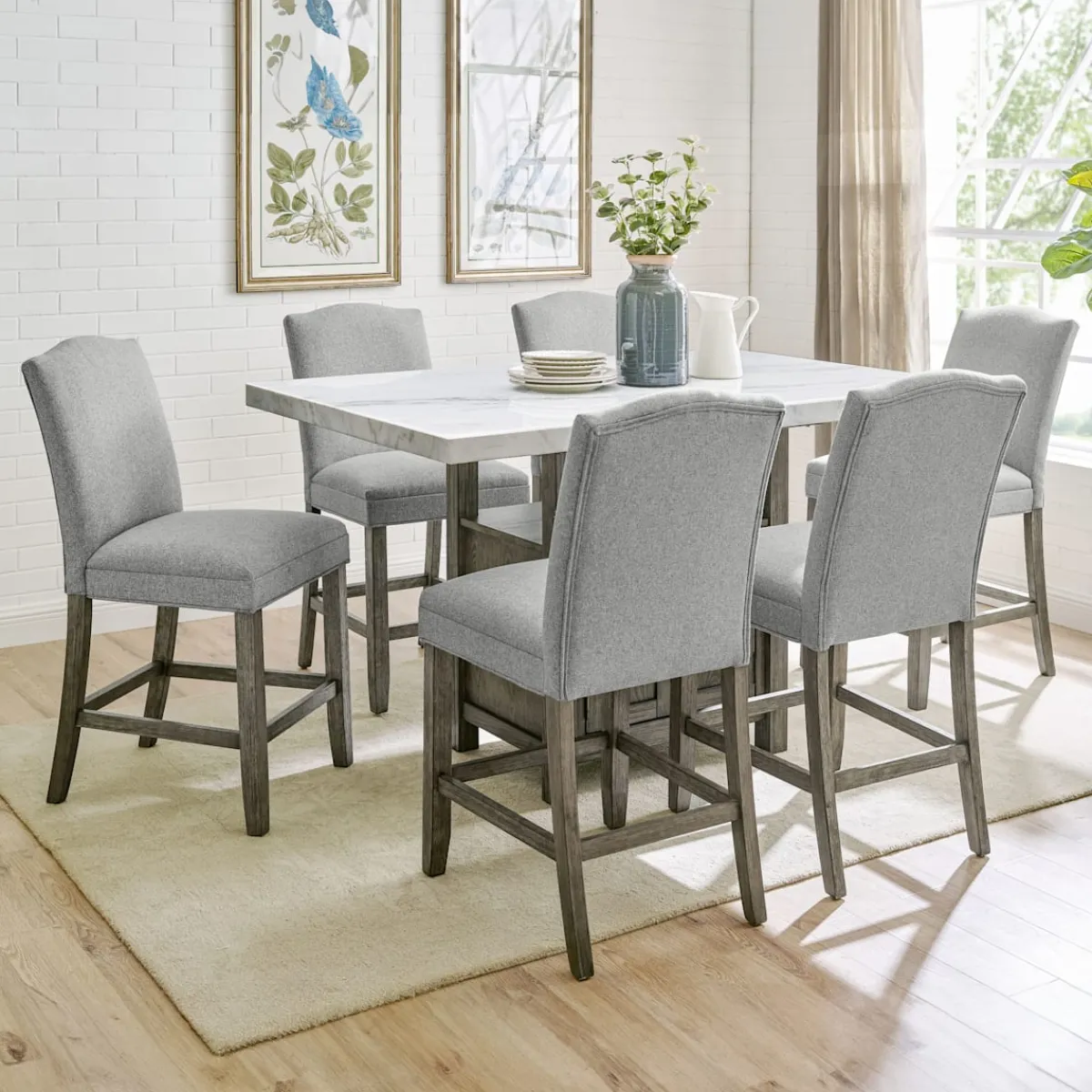 Dining Room Sets | Star Fumiture Grayson 5-Piece Counter Height Dining Set
