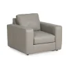 Chairs | Star Fumiture Gus Leather Chair - LIGHT GREY