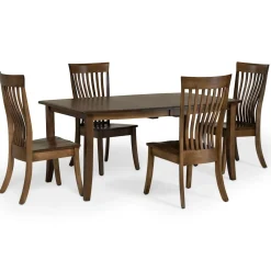Dining Room Sets | Star Fumiture Hatfield 5-Piece Rectangular Table Dining Set with Kennebec Side Chairs