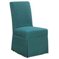 Dining Chairs | Star Fumiture Heidi Slipcover Side Chair - TEAL