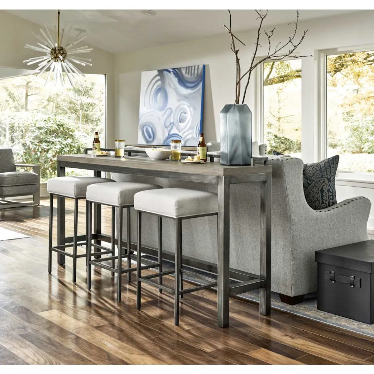 Console Tables | Star Fumiture Helena 4PC Console Table with Stools