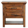 Nightstands | Star Fumiture Hill Crest Two Drawer Nightstand