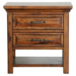 Nightstands | Star Fumiture Hill Crest Two Drawer Nightstand