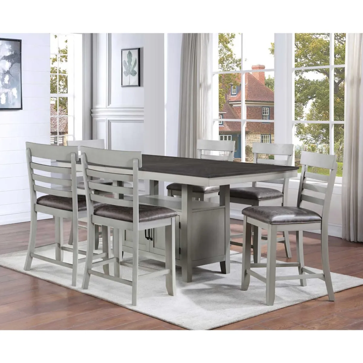 Dining Room Sets | Star Fumiture Hyland 5 Piece Counter Height Dining Set