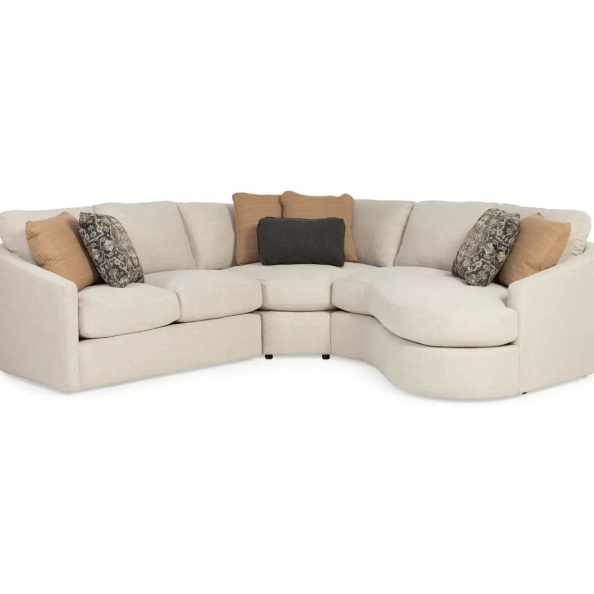 Sectionals | Star Fumiture Ira 3 Piece Sectional with RAF Cuddler