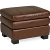 Ottomans & Poufs | Star Fumiture Logan Leather Ottoman