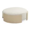 Ottomans & Poufs | Star Fumiture Lunar Oak Ottoman