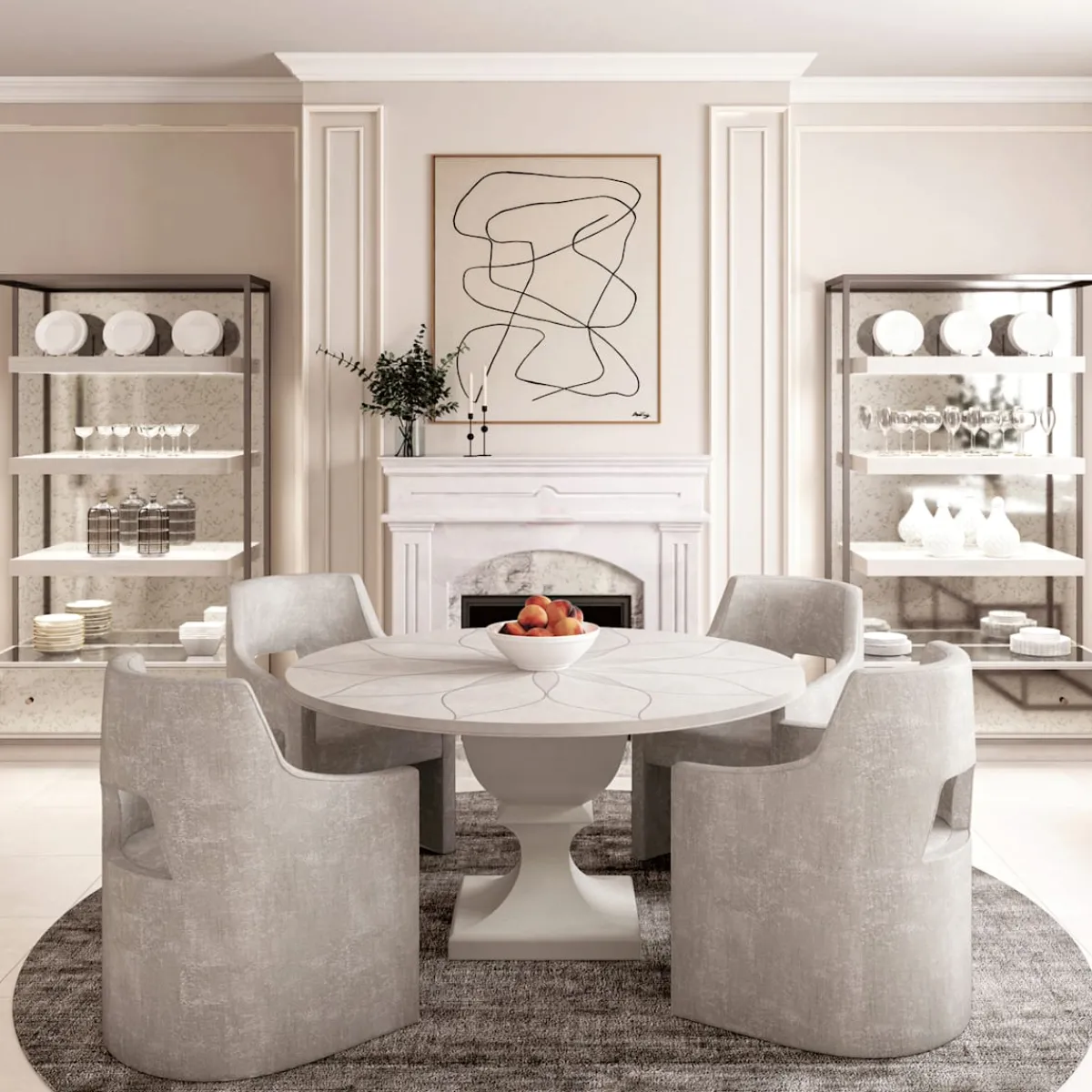 Dining Room Sets | Star Fumiture Mezzanine 5-Piece Round Dining Set