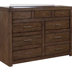 Dressers | Star Fumiture Modern Loft Dresser Chest - Brownstone