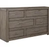 Dressers | Star Fumiture Modern Loft Six Drawer Dresser - Greystone