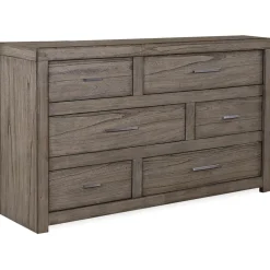 Dressers | Star Fumiture Modern Loft Six Drawer Dresser - Greystone
