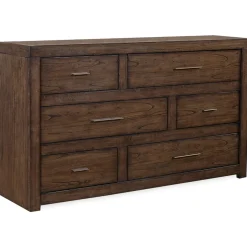 Dressers | Star Fumiture Modern Loft Six Drawer Dresser - Brownstone